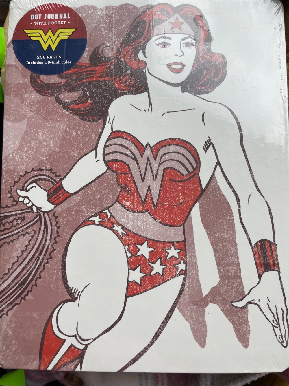 Warner Bros. Wonder Woman Dot Journal - Red, White